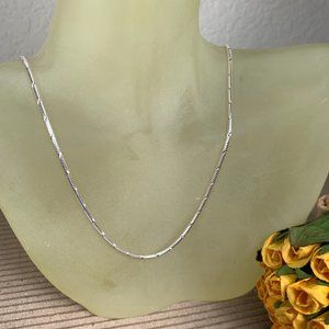 NEW 16" Real Solid Silver (not plated) Diamond Cut Snake Chain 1.5mm